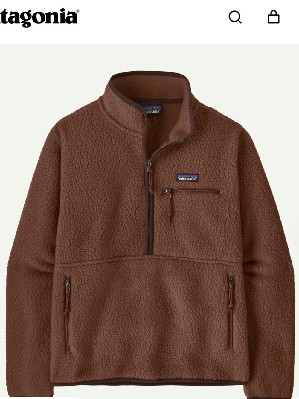 Patagonia Women's Retro Pile Marsupial Fleece Pullover